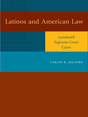 cover image of Latinos and American Law